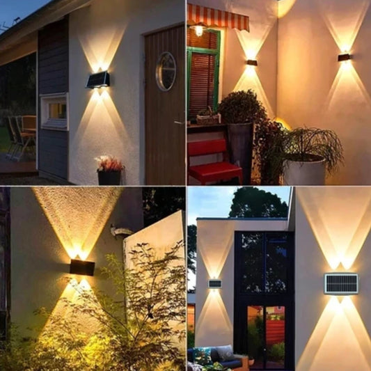 Luminária Solar Arandela de Luz Quente
